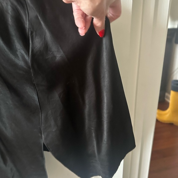 RN CONVERTIBLE DRESS BLACK Knit Top, Satin full Skirt…NWOT - Picture 5 of 7